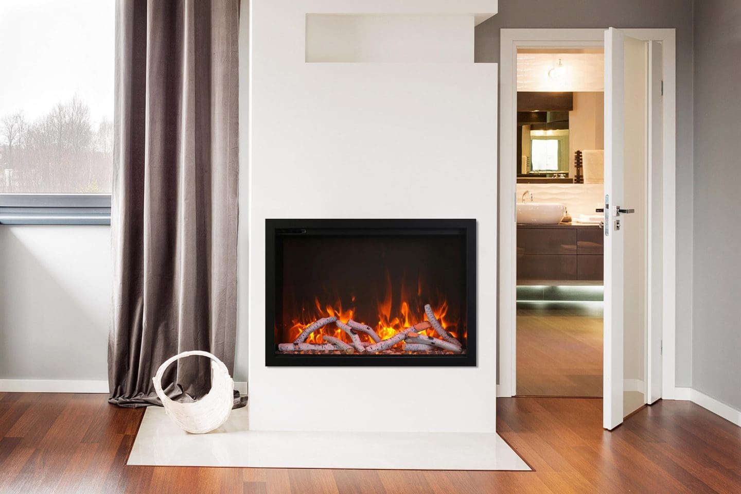 Stock Image - Ambiance FP 42 Ambiance Electric Contemporary Fireplace - Stove Depot and Chimney Works