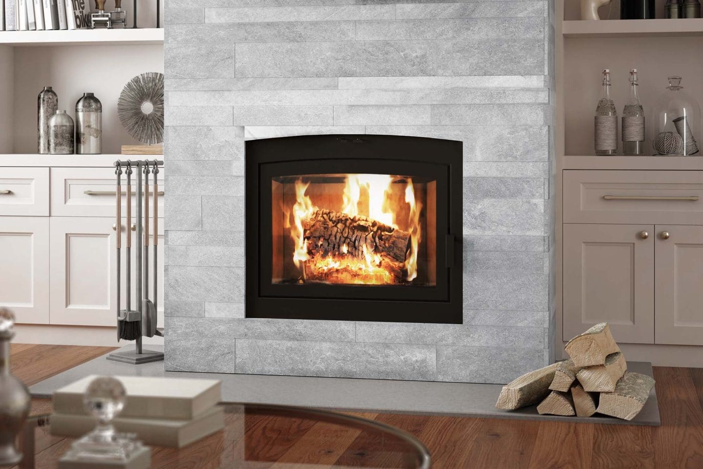Stock Image - Ambiance - Elegance 42 Ambiance Traditional Wood Fireplace - Stove Depot and Chimney Works