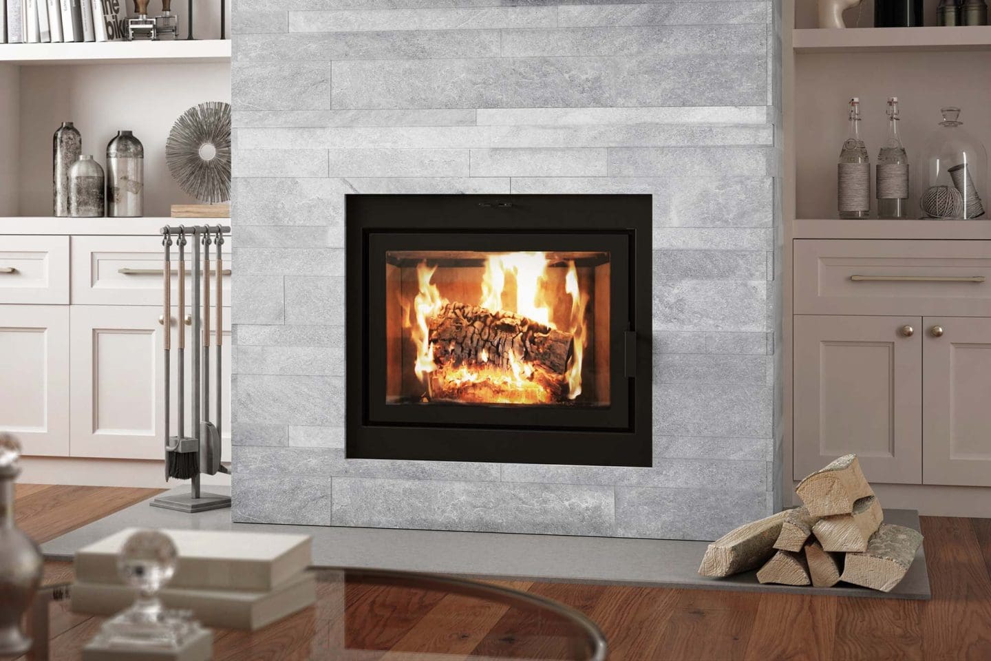 Stock Image - Ambiance - Elegance 42 Ambiance Traditional Wood Fireplace - Stove Depot and Chimney Works