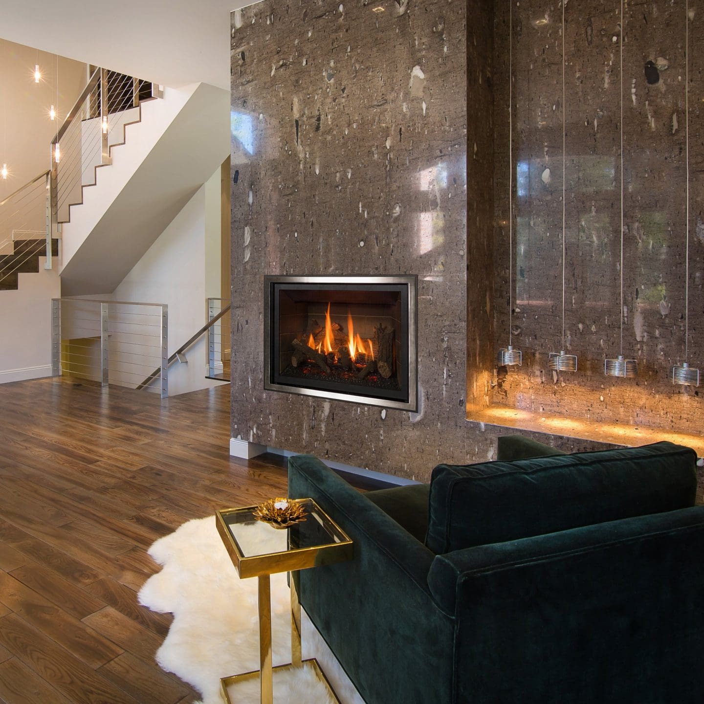 Stock Image - Kozy Heat Springfield 36 Fireplace Is In Showroom - Stove Depot and Chimney Works