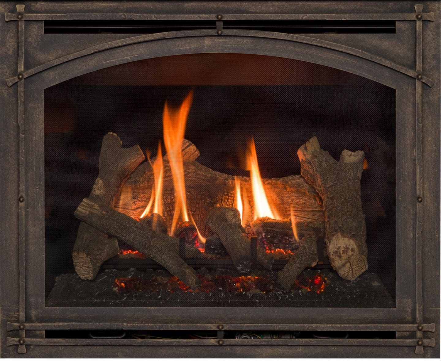 Stock Image - Kozy Heat Springfield 36 Fireplace Is In Showroom - Stove Depot and Chimney Works