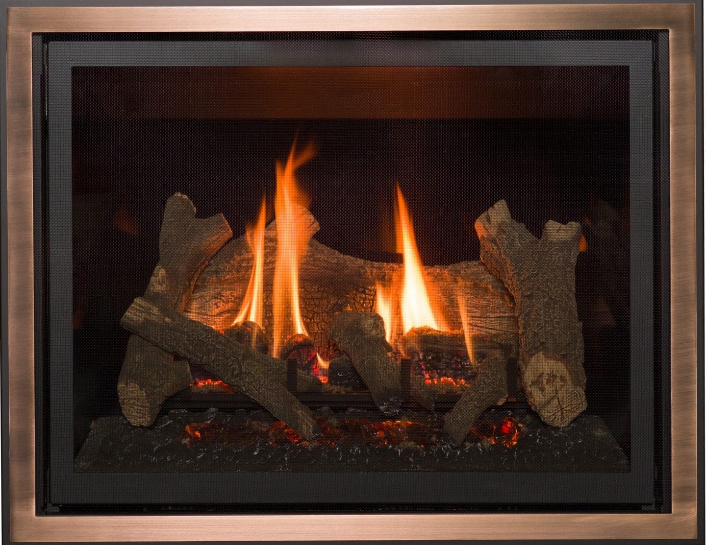 Stock Image - Kozy Heat Springfield 36 Fireplace Is In Showroom - Stove Depot and Chimney Works