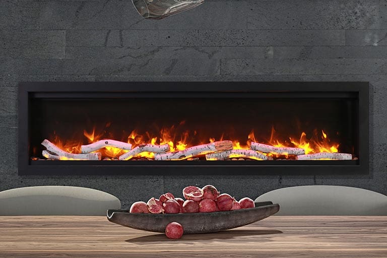 Stock Image - Ambiance - Impressionist 34 Ambiance Electric Linear Fireplace - Stove Depot and Chimney Works