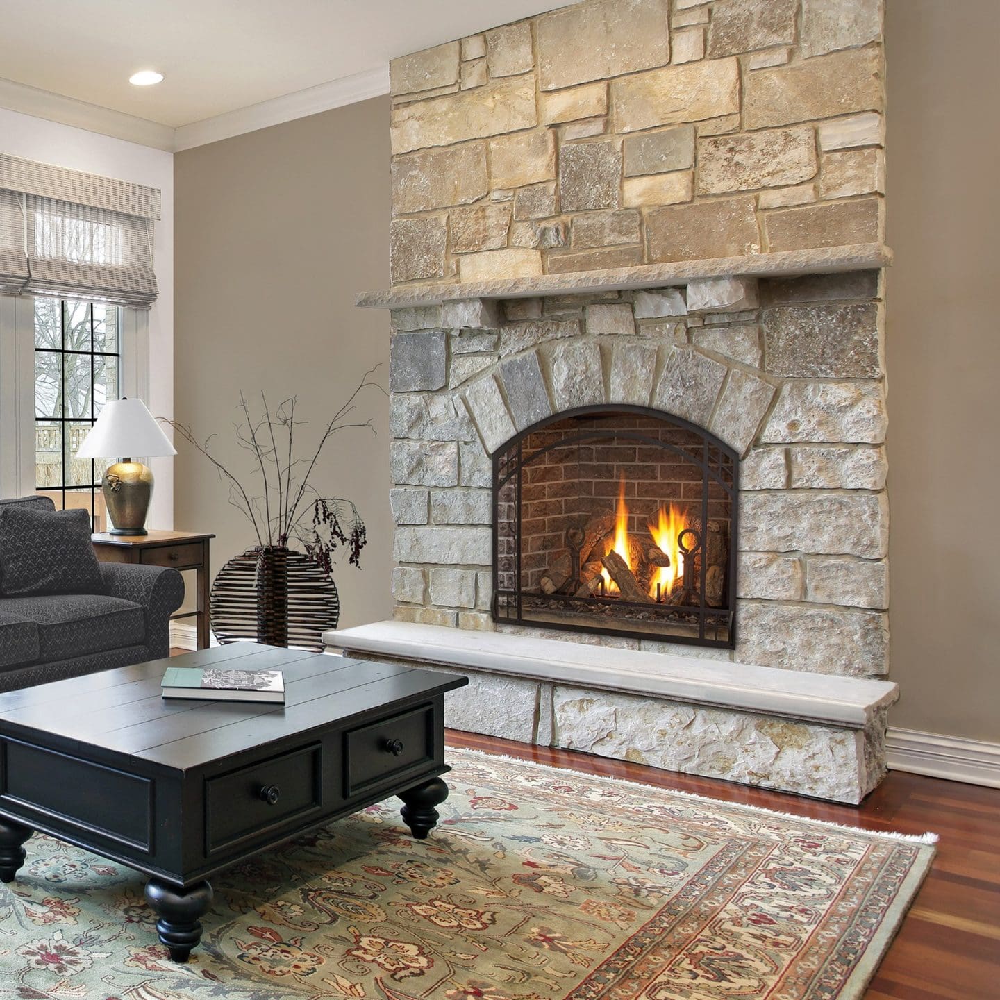 Stock Image - Kozy Heat Alpha 36S Is In Showroom - Stove Depot and Chimney Works