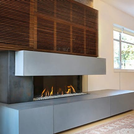 Stock Image - European Home - Bidore 140 MKII European Home Gas Contemporary Fireplace - Stove Depot and Chimney Works