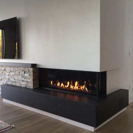 Stock Image - European Home - Bidore 140 MKII European Home Gas Contemporary Fireplace - Stove Depot and Chimney Works