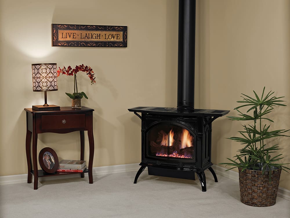Stock Image - American Hearth - Spirit Gas Stoves - Direct-Vent Cast Iron Stoves (DVP) American Hearth - Stove Depot and Chimney Works