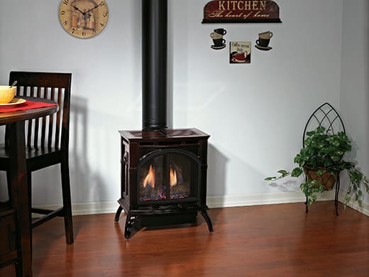 Stock Image - American Hearth - Spirit Gas Stoves - Direct-Vent Cast Iron Stoves (DVP) American Hearth - Stove Depot and Chimney Works