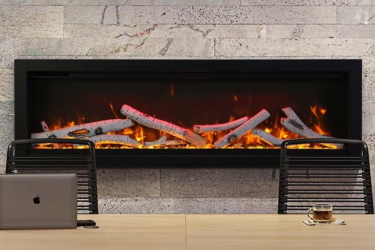 Stock Image - Ambiance - Impressionist 50 Ambiance Electric Linear Fireplace - Stove Depot and Chimney Works