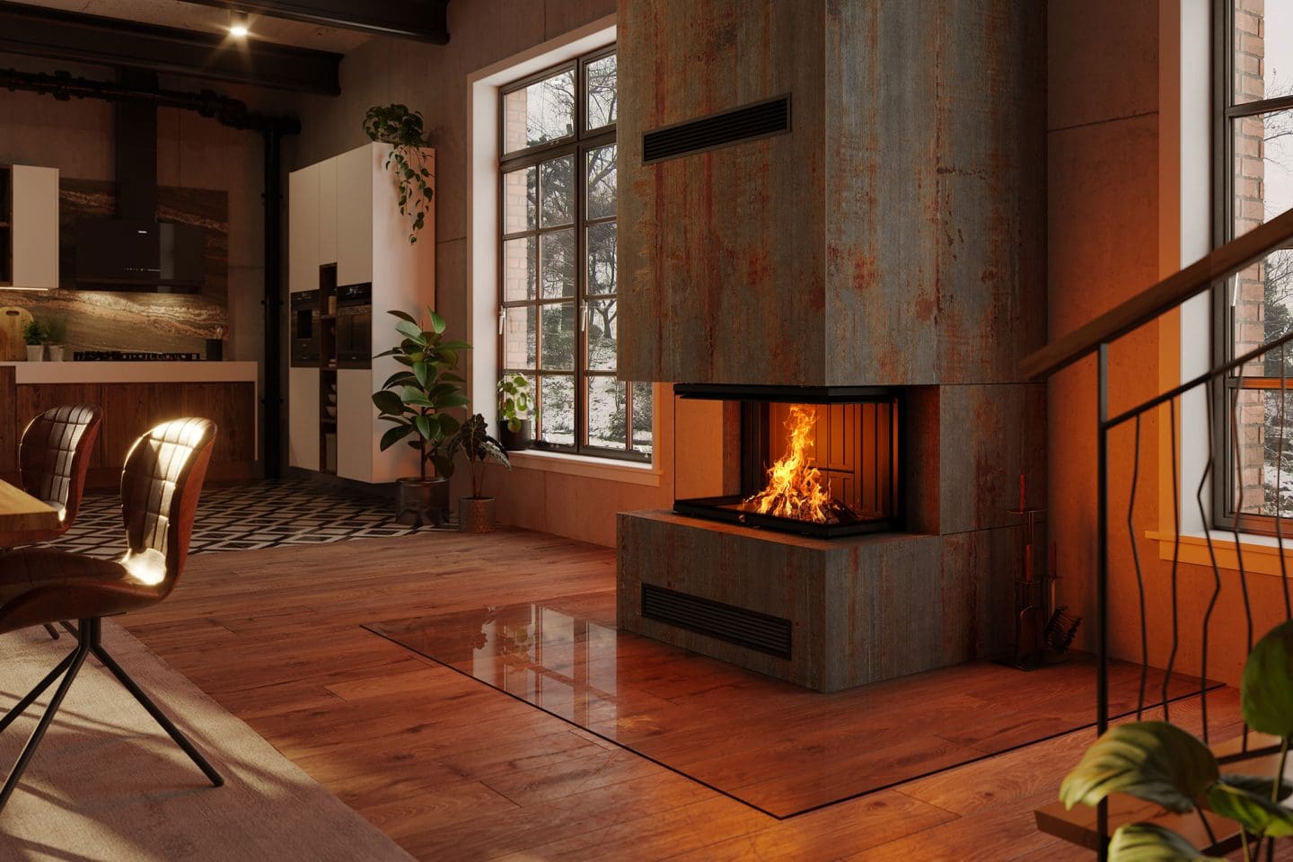 Stock Image - Ambiance - LUXUS 32 Bay Ambiance - Stove Depot and Chimney Works