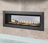 Stock Image - Majestic Echelon II See-Through Direct Vent Gas Fireplace Majestic Gas Fireplace - Stove Depot and Chimney Works