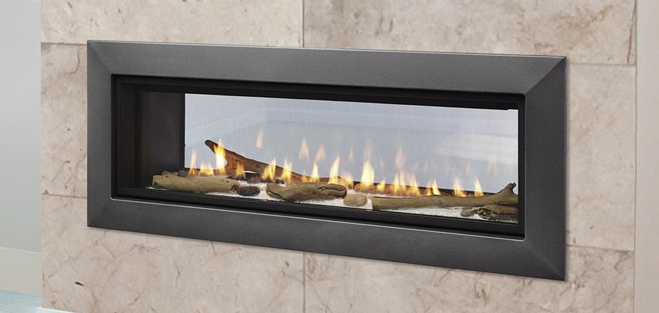 Stock Image - Majestic Echelon II See-Through Direct Vent Gas Fireplace Majestic Gas Fireplace - Stove Depot and Chimney Works