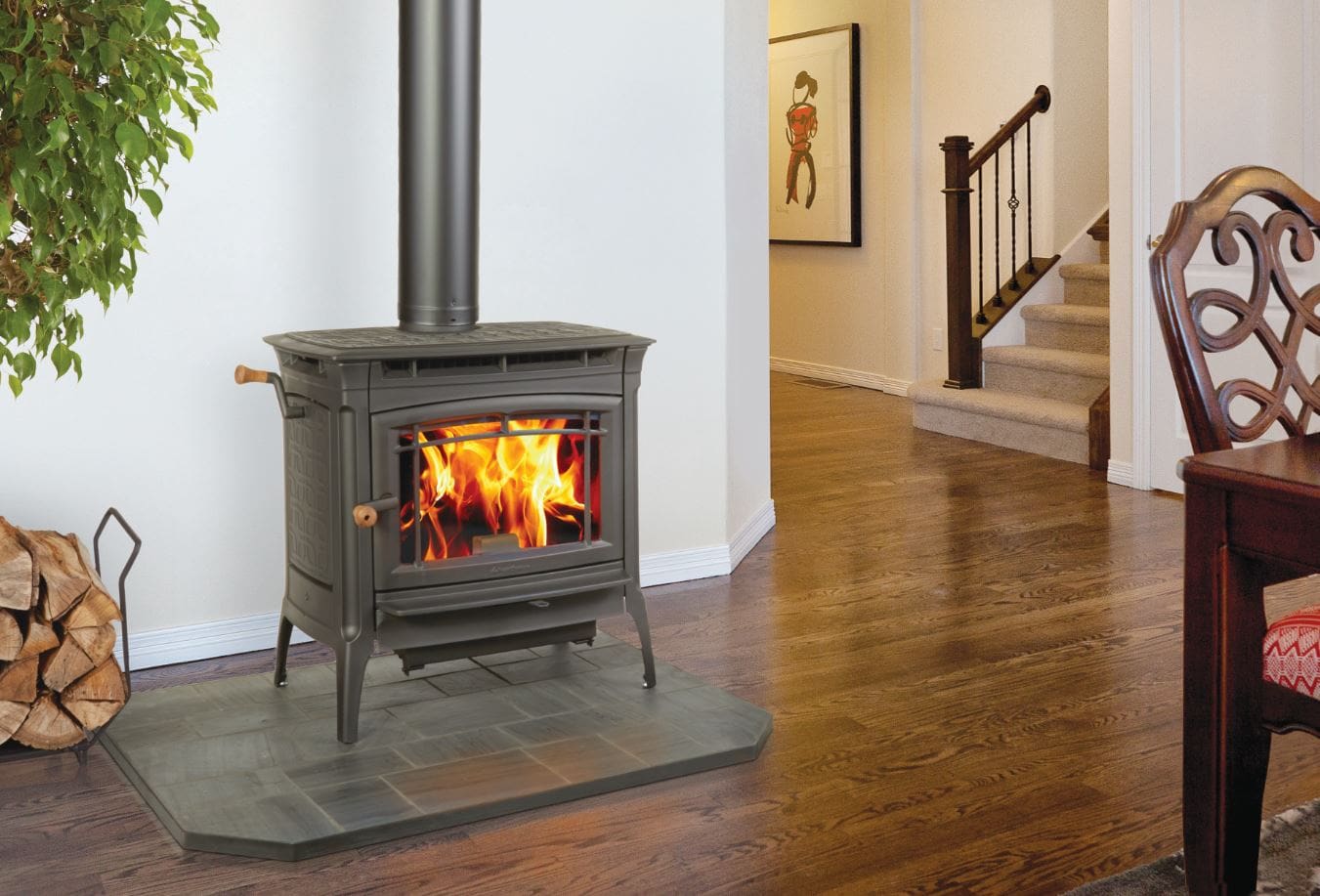 Stock Image - Hearthstone Manchester Hearthstone Freestanding - Stove Depot and Chimney Works