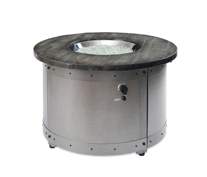 Stock Image - The Outdoor GreatRoom - Edison Round Gas Fire Pit Table The Outdoor Greatroom Company Gas Fire Table - Stove Depot and Chimney Works