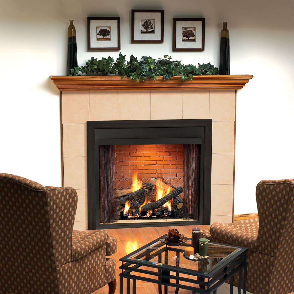 Stock Image - American Hearth - Jeferson Deluxe Firebox American Hearth - Stove Depot and Chimney Works