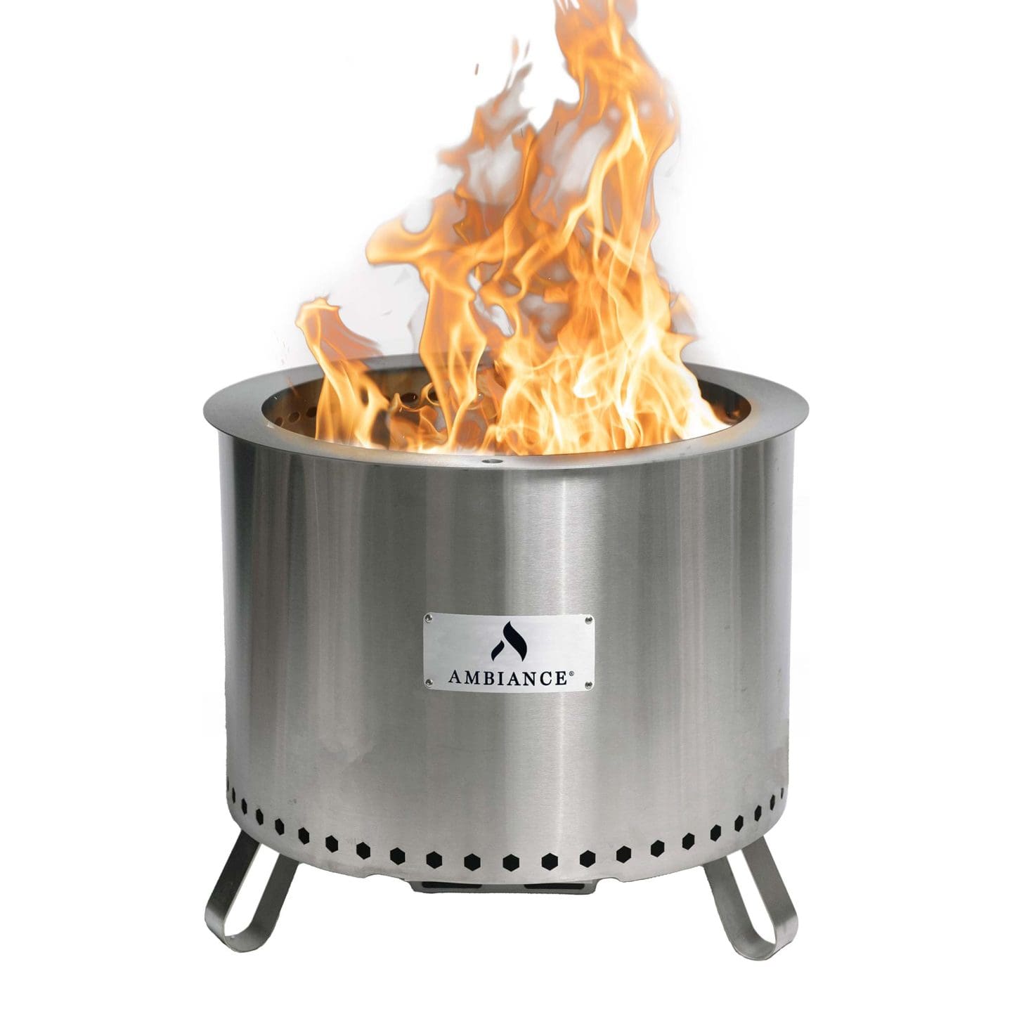 Stock Image - Ambiance Fiero Smokeless Fire Pit Ambiance Gas Fire Pit - Stove Depot and Chimney Works