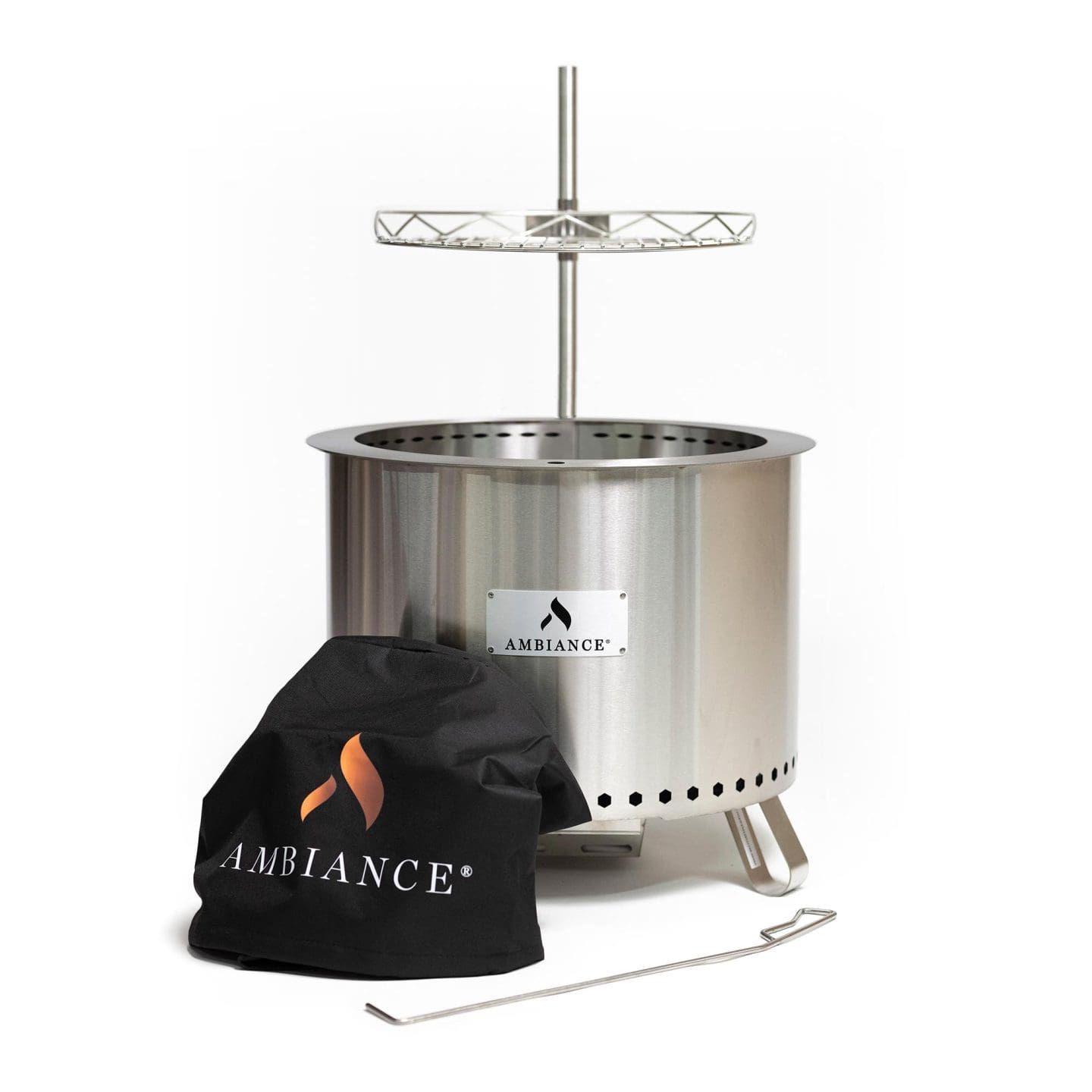 Stock Image - Ambiance Fiero Smokeless Fire Pit Ambiance Gas Fire Pit - Stove Depot and Chimney Works