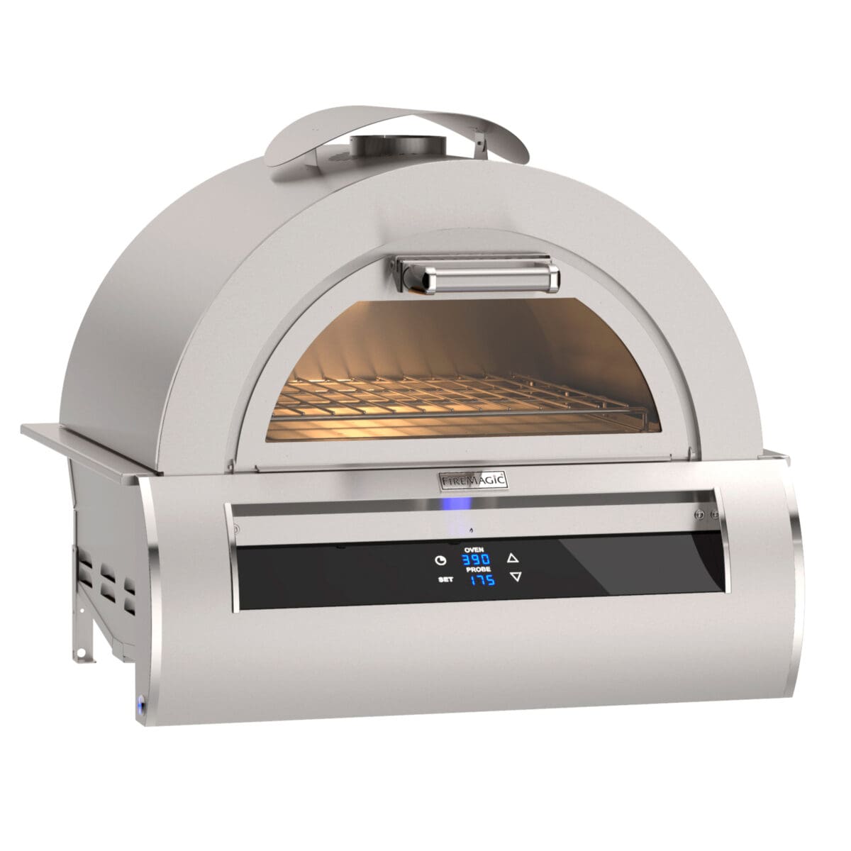 Stock Image - Fire Magic - Echelon Black Glass Pizza Oven Fire Magic - Stove Depot and Chimney Works