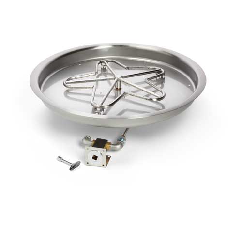 Stock Image - Round Bowl Inserts Fire - Stove Depot and Chimney Works
