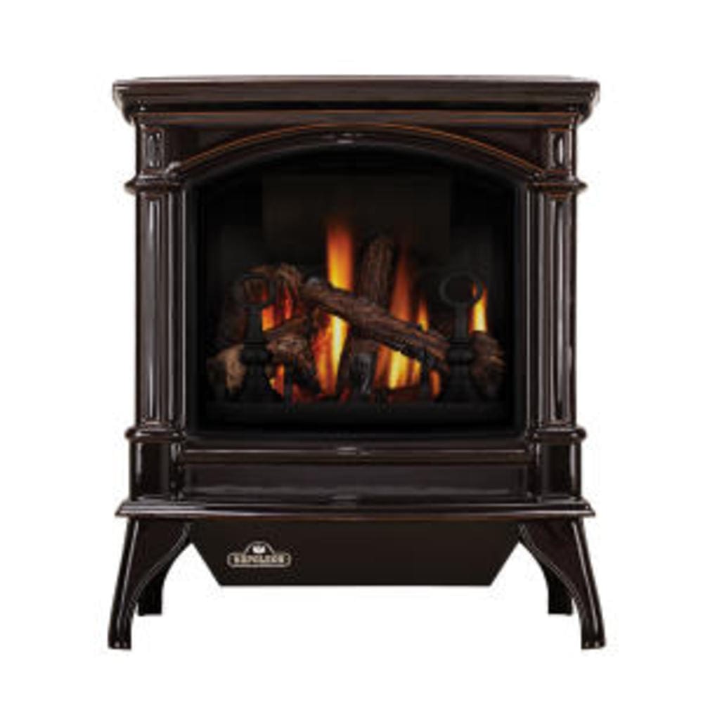 Stock Image - Napoleon - Knightsbridge™ Direct Vent Stove, Natural Gas, Electronic Ignition - Majolica Brown Napoleon Hearth Gas Freestanding Stove - Stove Depot and Chimney Works