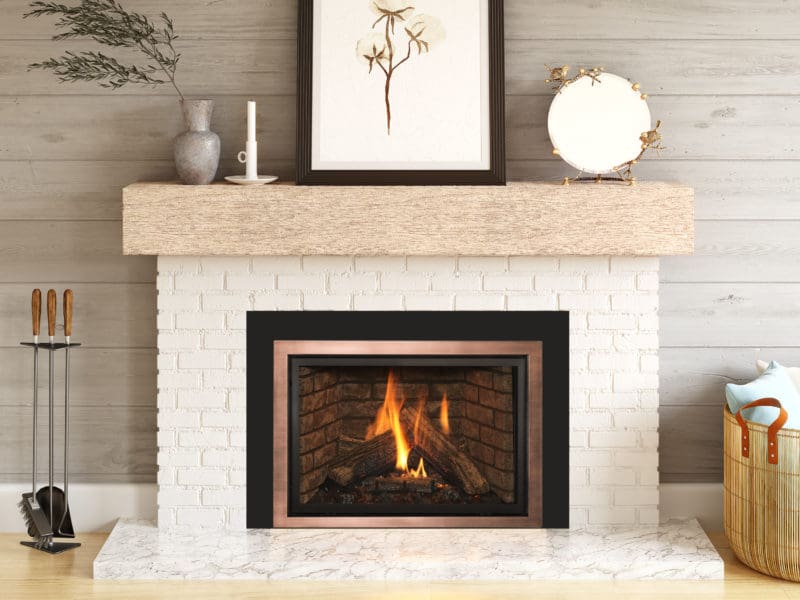 Stock Image - Kozy Heat Nordik 34i Is In Showroom - Stove Depot and Chimney Works