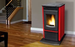Stock Image - Enviro P3 Enviro Pellet Contemporary & Freestanding & Pedestal Stove - Stove Depot and Chimney Works