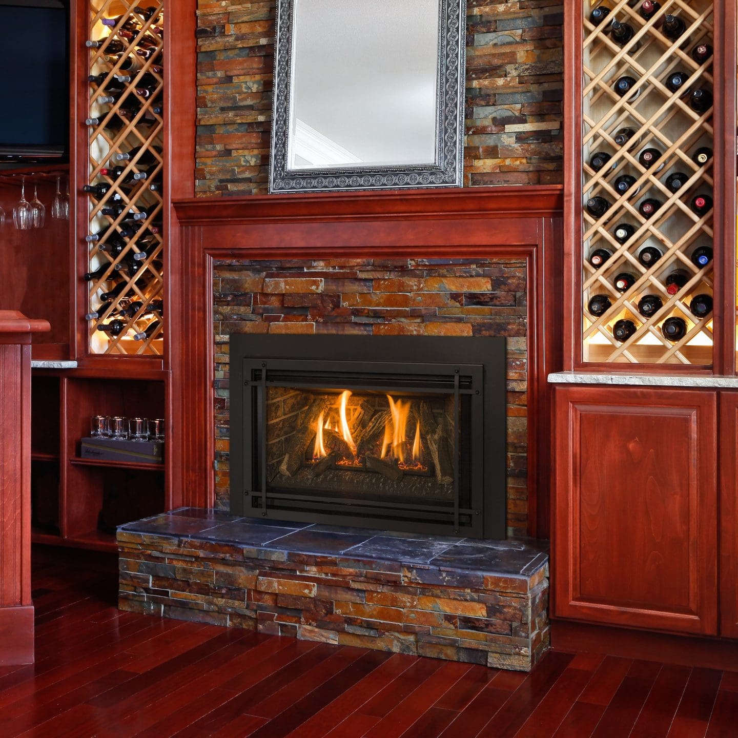 Stock Image - Kozy Heat Chaska 29 Gas Inserts - Stove Depot and Chimney Works