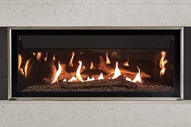 Stock Image - Ambiance - Illusion 47 Ambiance Linear Gas Fireplace - Stove Depot and Chimney Works