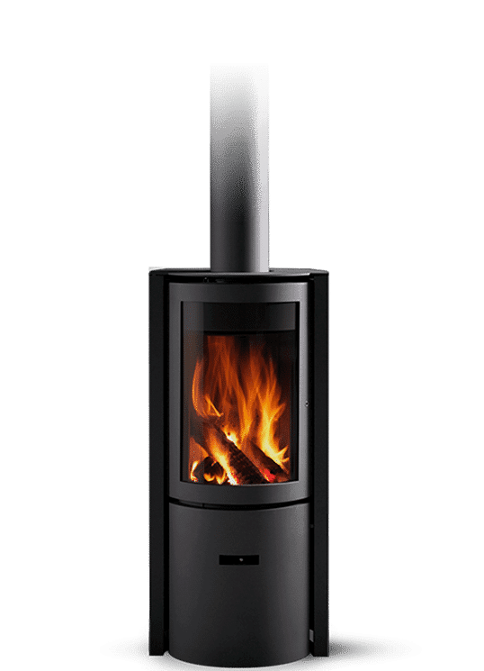Stock Image - Stûv 30 - Wood Stove Stuv America Wood Pedestal Stove - Stove Depot and Chimney Works