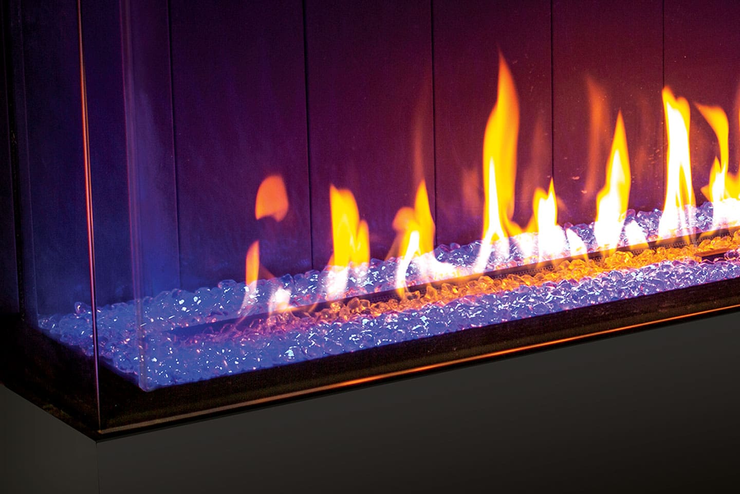 Stock Image - Urbana - U50 Tall Bay Fireplace Urbana Gas Bay Fireplace - Stove Depot and Chimney Works